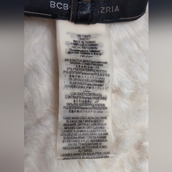 BCBG°MaxAzria Pacific Blue Lace Peplum Top - Picture 6 of 7